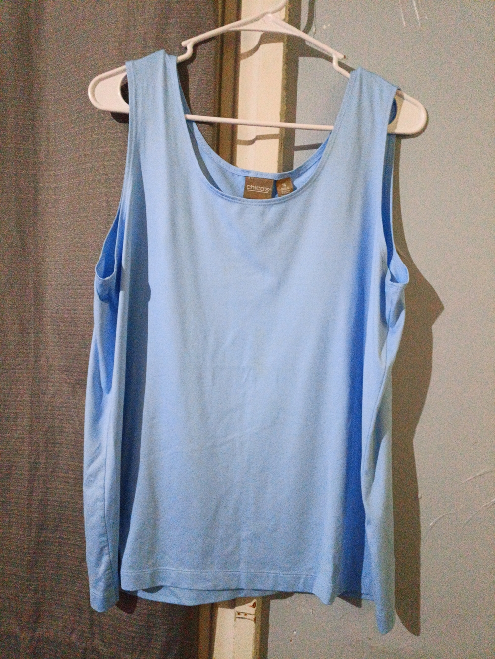 Chico's Pale Blue Scoop Neck Tank